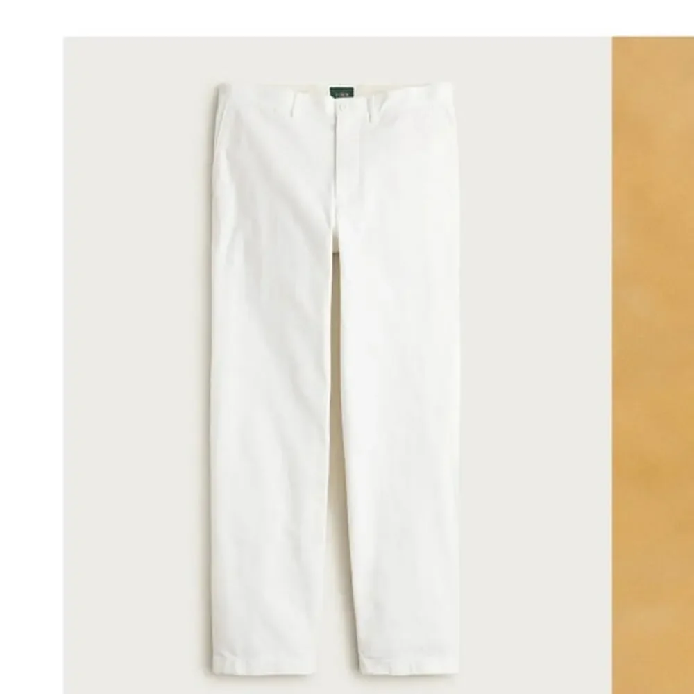 NWT J. Crew Men's Classic Chino Pant White 31/32
